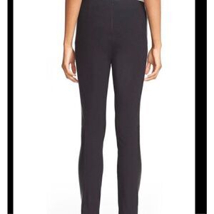 Rag & Bone Simone Black Pants Leather Side Stripe
